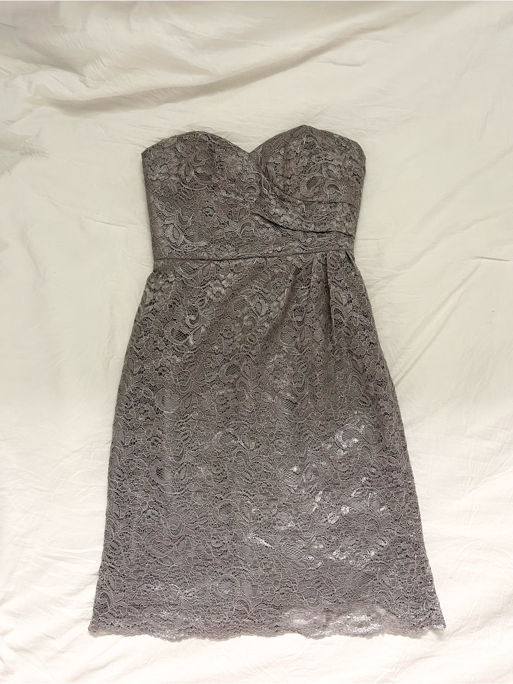 Strapless Lace David’s Bridal Dress